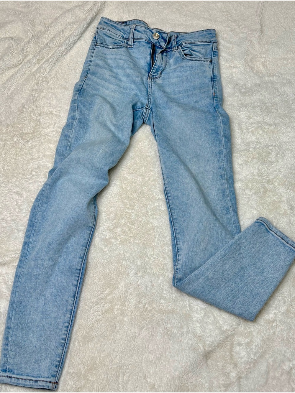 American Eagle Outfitters High Rise  Next Level StretchBlue Women's Skinny Jeans